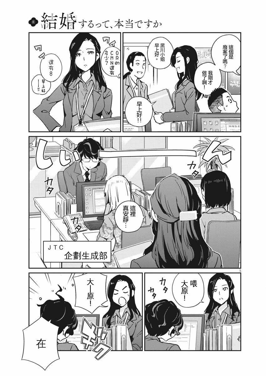 《真的要结婚吗？！》漫画 001集