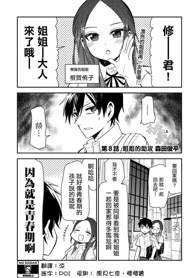 《消极君和积极酱》漫画 008集