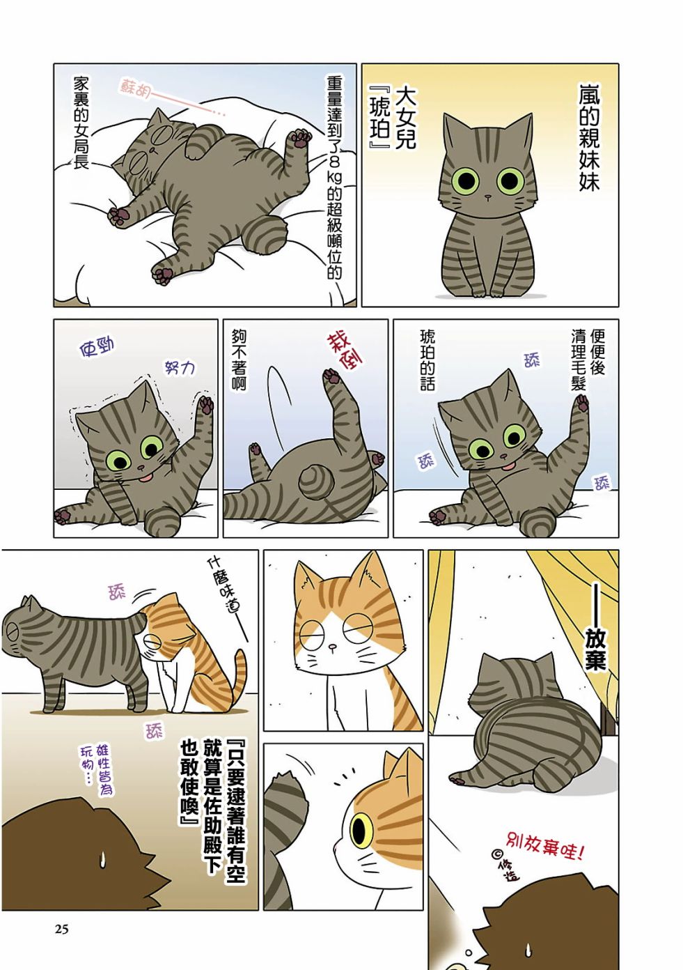 《猫和我的日常》漫画 003集