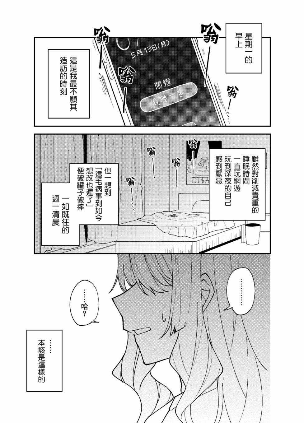 《一觉醒来就变成女孩子了》漫画 醒来变成女孩子 001集