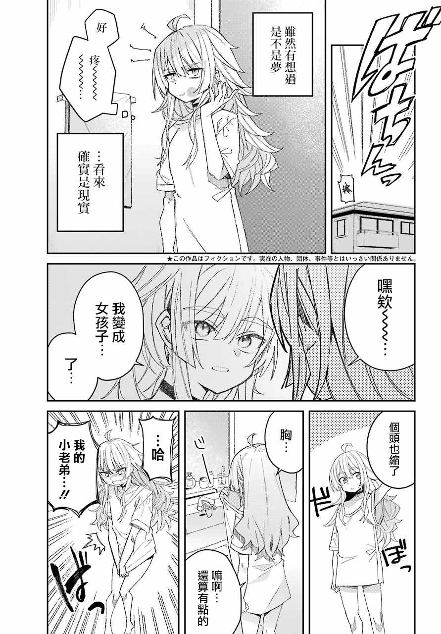 《一觉醒来就变成女孩子了》漫画 醒来变成女孩子 连载版01