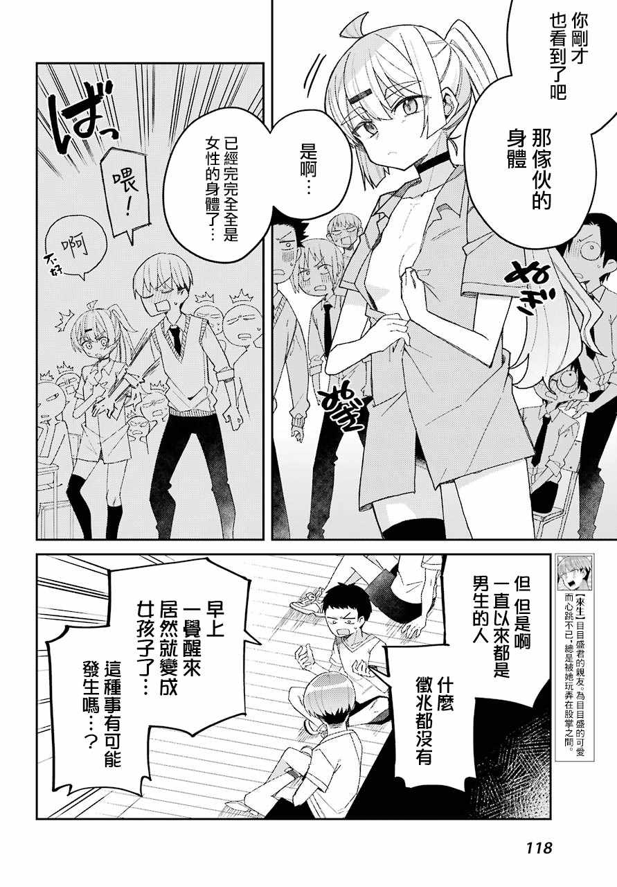 《一觉醒来就变成女孩子了》漫画 醒来变成女孩子 连载版02