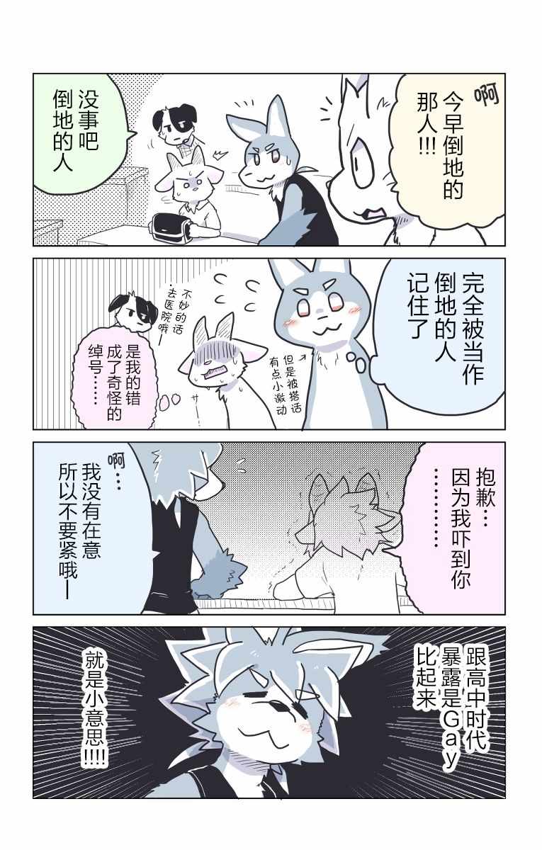 《毛茸茸又胆小的homo大学生过君》漫画 大学生过君 006集