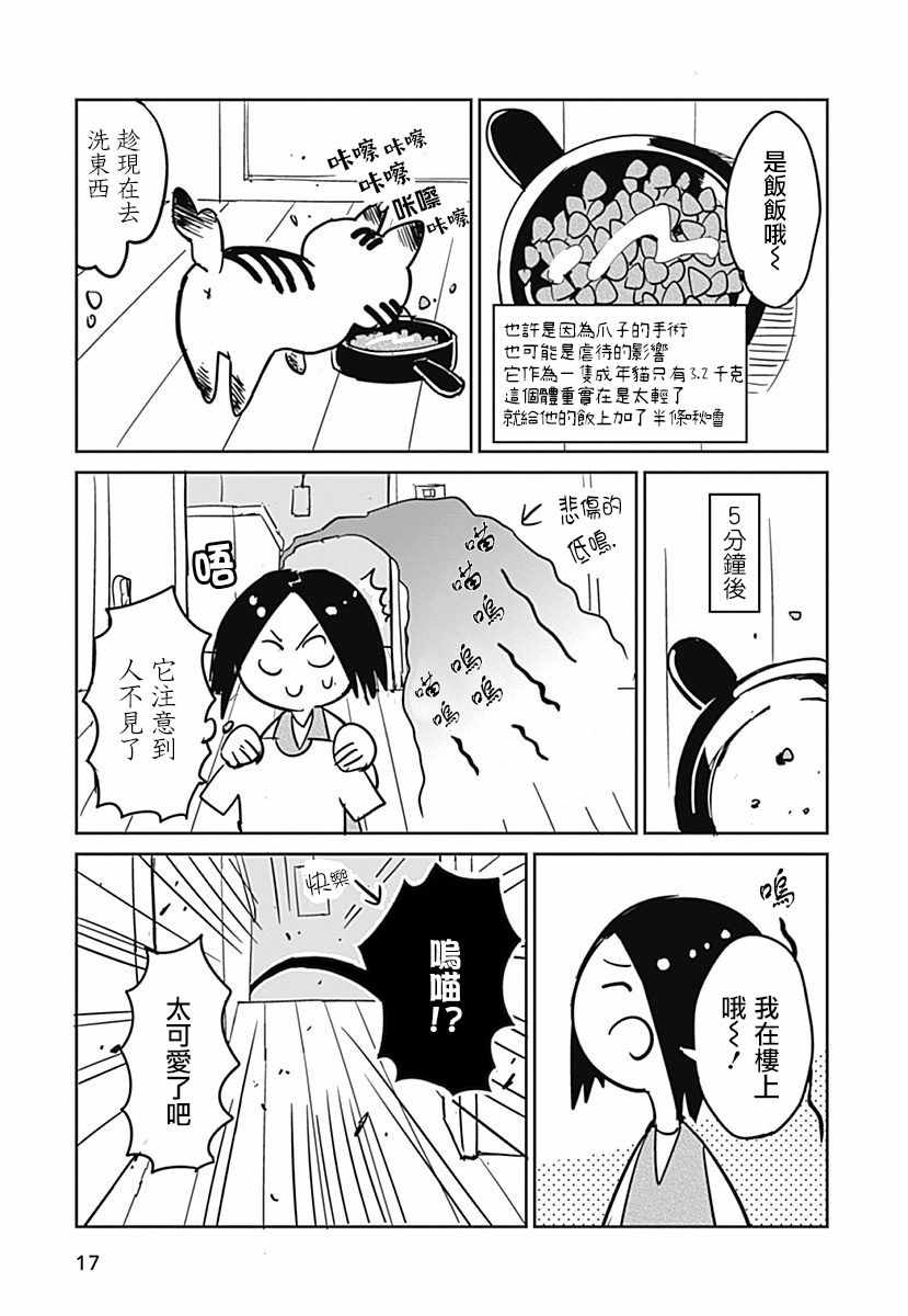 《三只爪子的小蚬贝》漫画 小蚬贝 001集