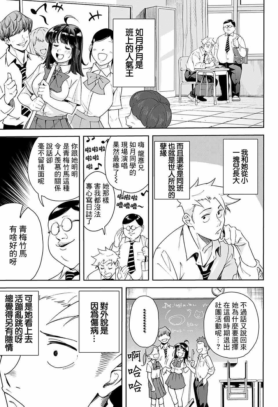 《如月同学和骚操作的诅咒》漫画 短篇