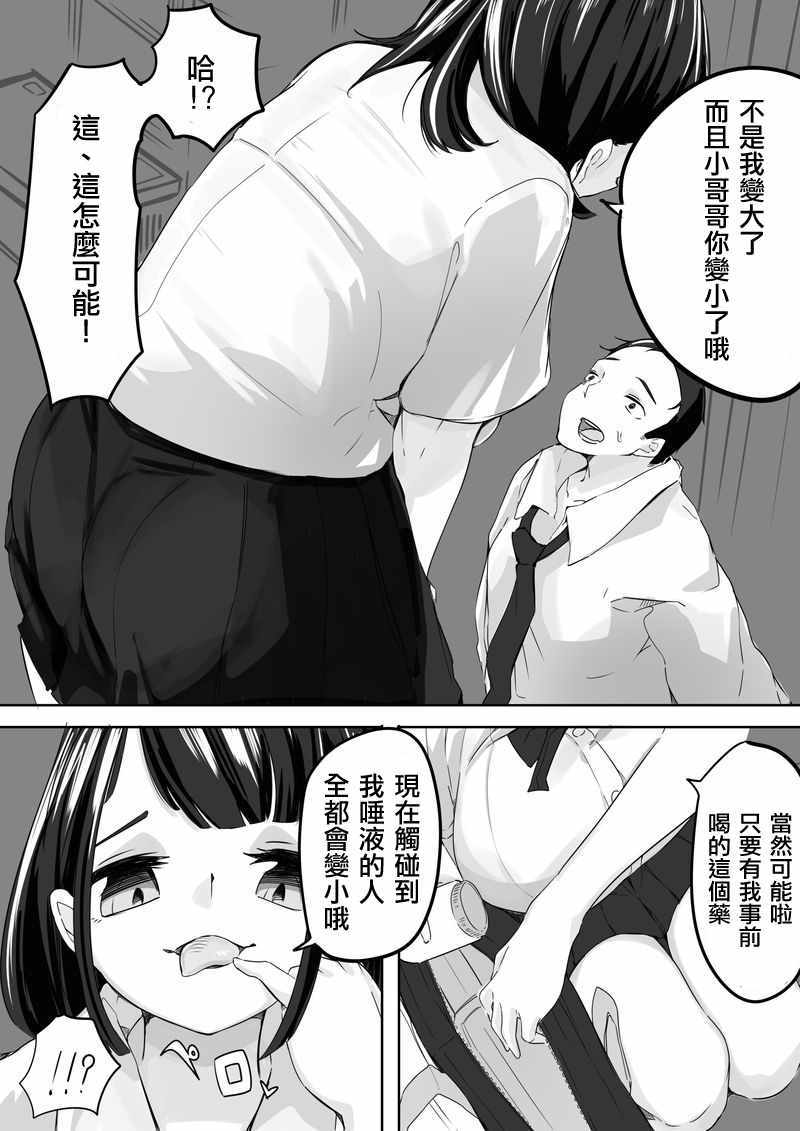 《缩小交际》漫画 上篇