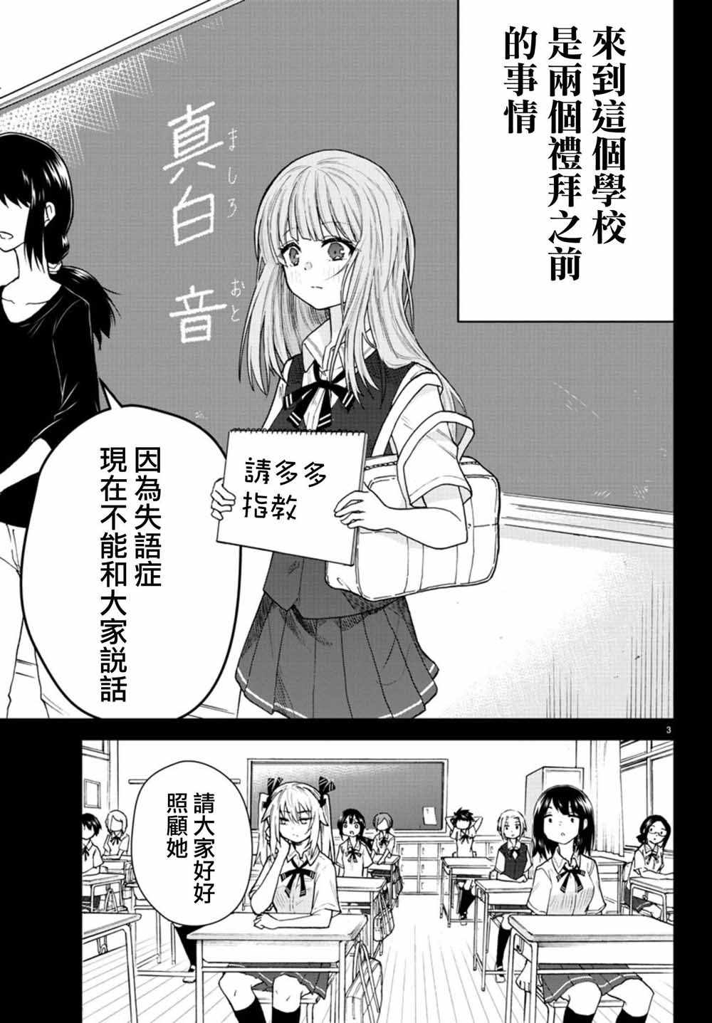 《失语少女的女友温柔过了头》漫画 失语少女的女友 001集