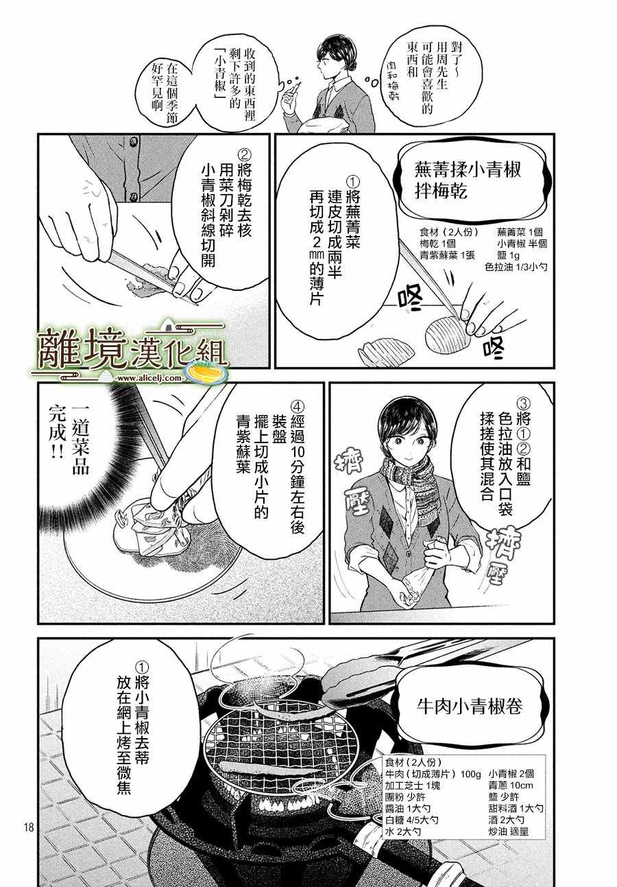 《厨刀与小青椒之一日料理帖》漫画 一日料理帖 020集