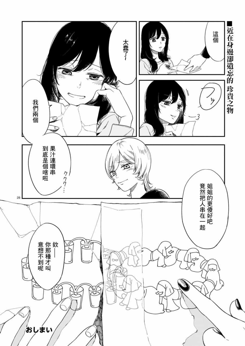 《姐妹尽在不言中》漫画 短篇