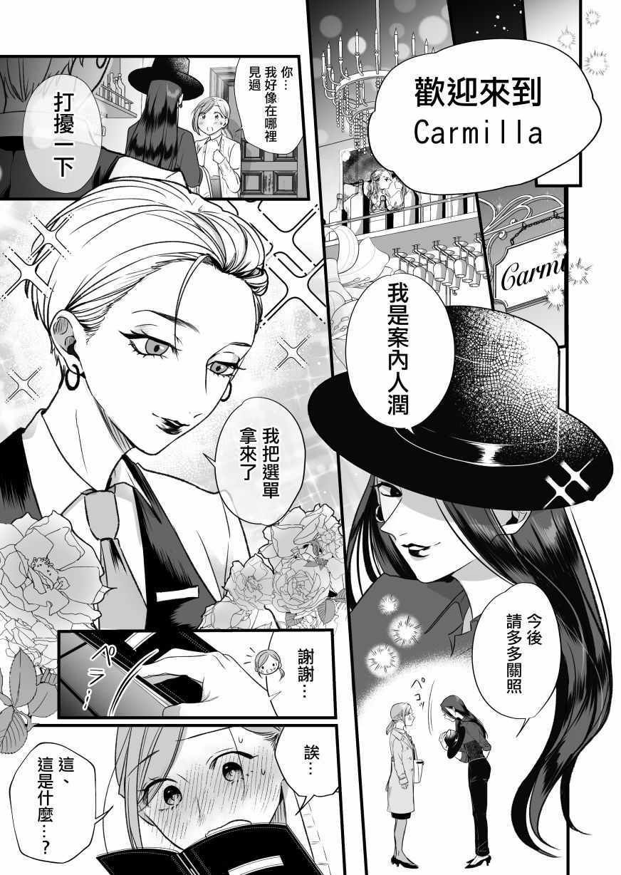 《精疲力尽的女人被色气四溢的女人打了的故事》漫画 短篇