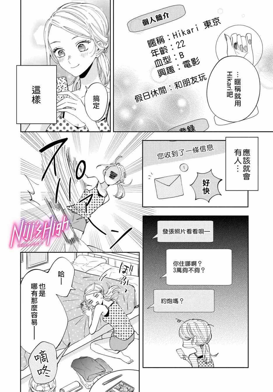 《Lovers High~我配对到了闺蜜的男友~》漫画 Lovers High 001集