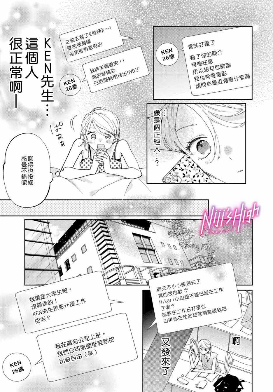 《Lovers High~我配对到了闺蜜的男友~》漫画 Lovers High 001集