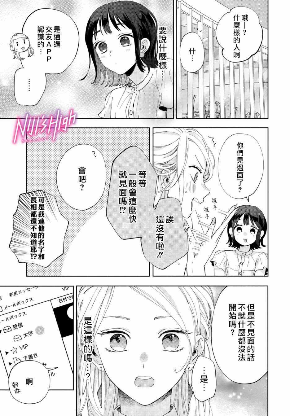 《Lovers High~我配对到了闺蜜的男友~》漫画 Lovers High 001集