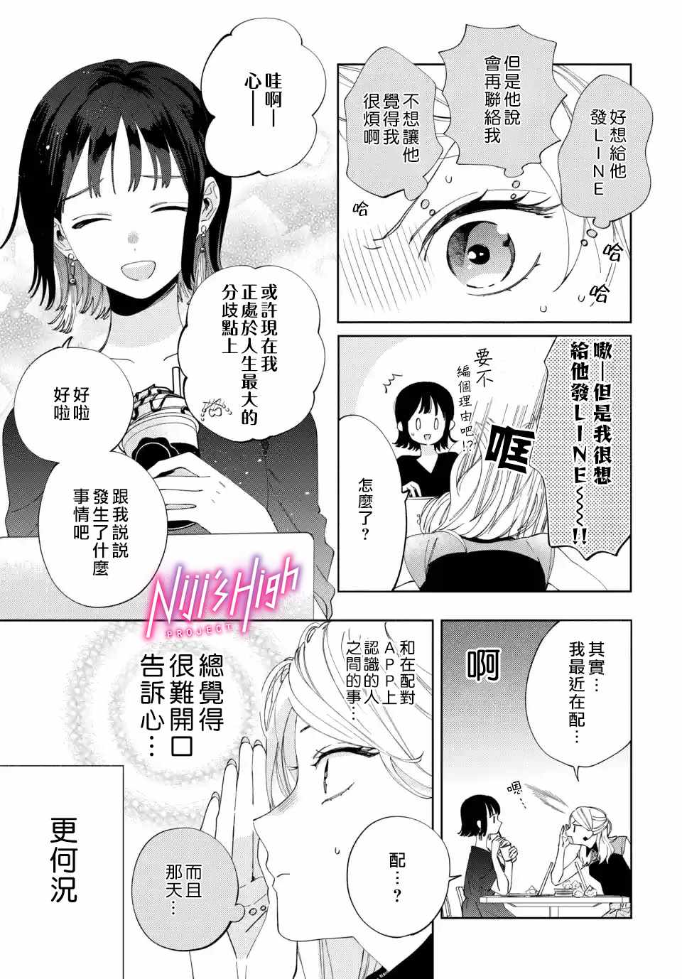 《Lovers High~我配对到了闺蜜的男友~》漫画 Lovers High 002集