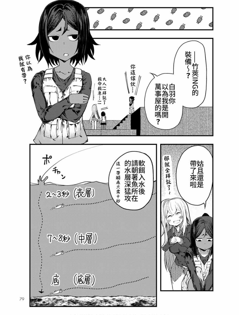 《颜艺少女的钓鱼饭》漫画 009集