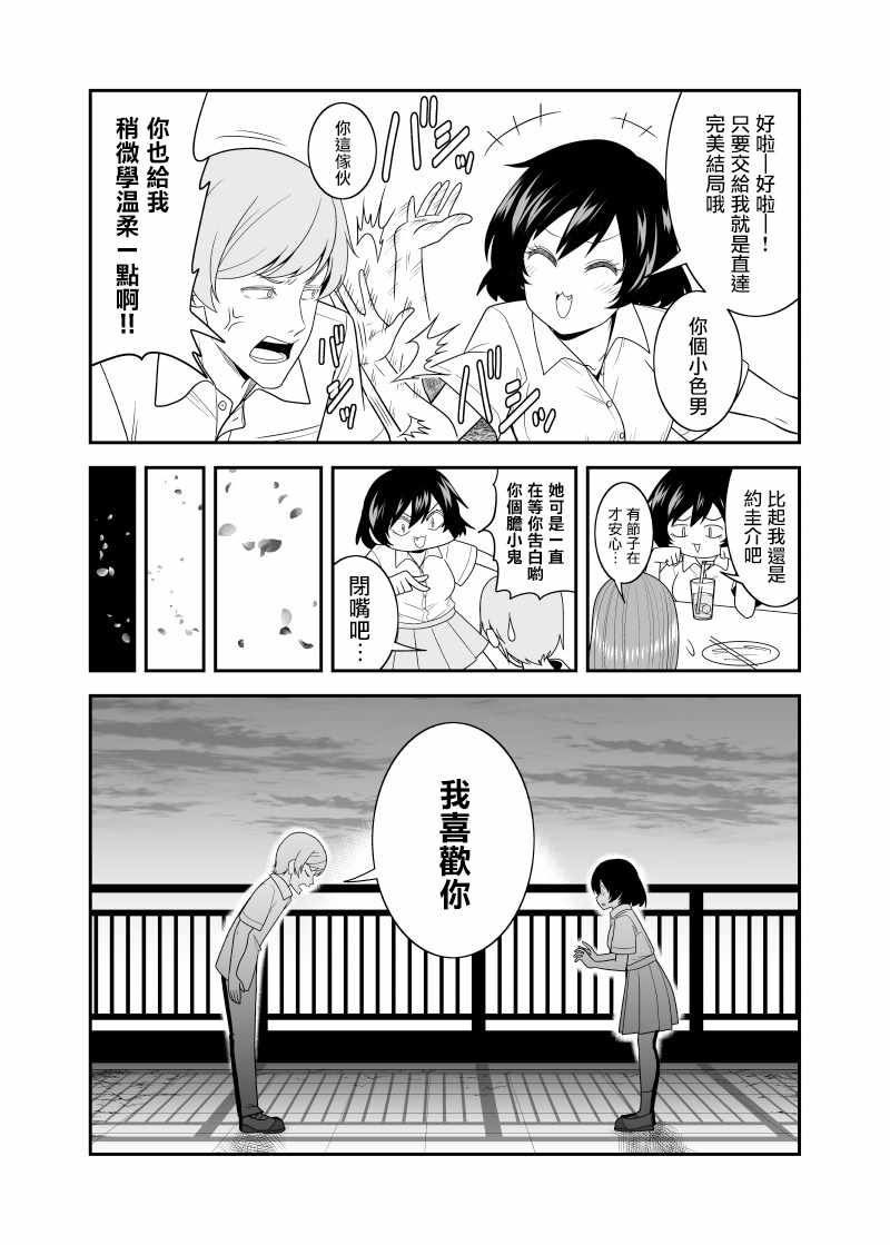 《一直多管閑事为朋友之间的恋爱应援之后》漫画 恋爱应援之后 001集