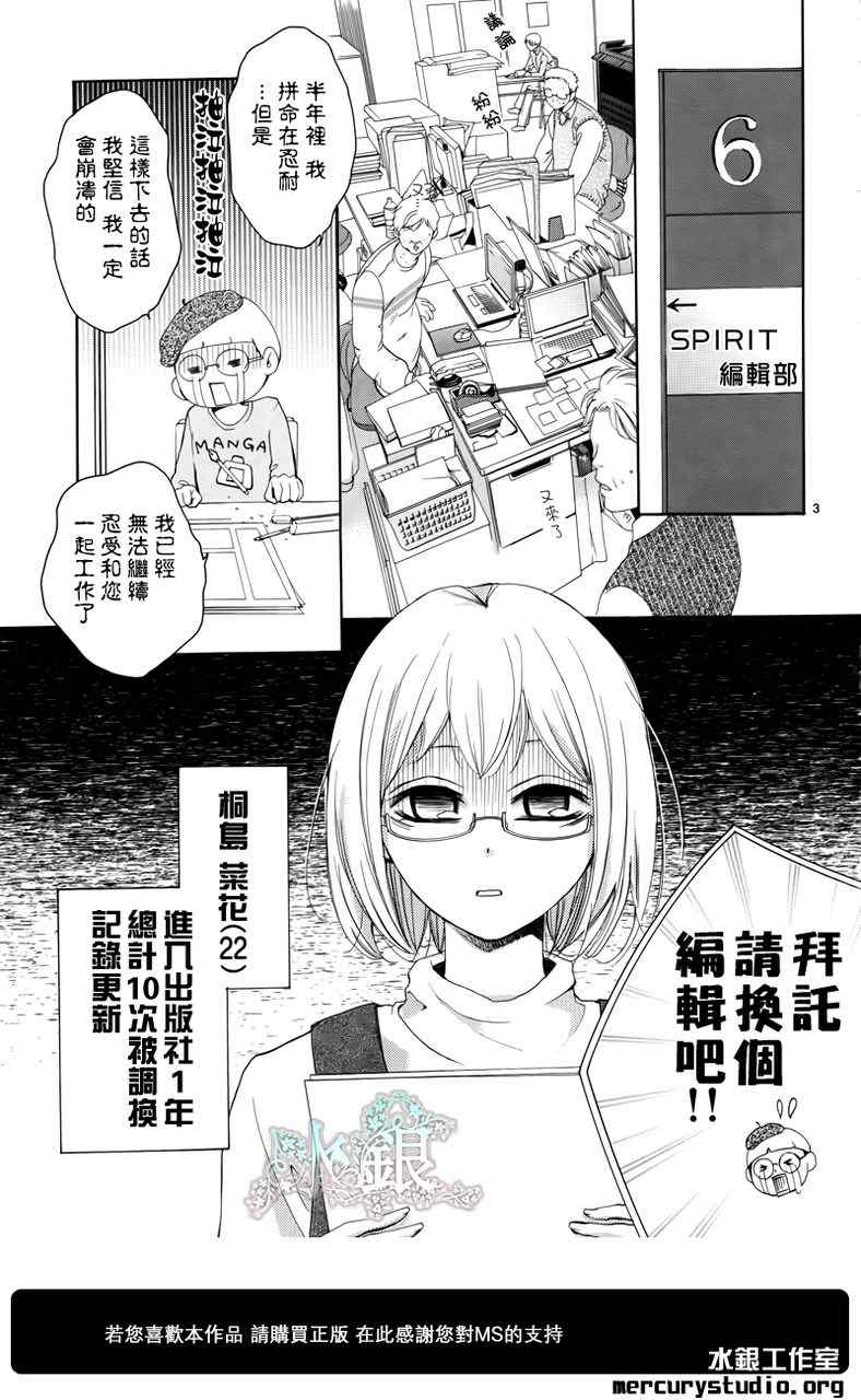 《染上蜜糖的笔尖》漫画 蜜糖的笔尖 001集