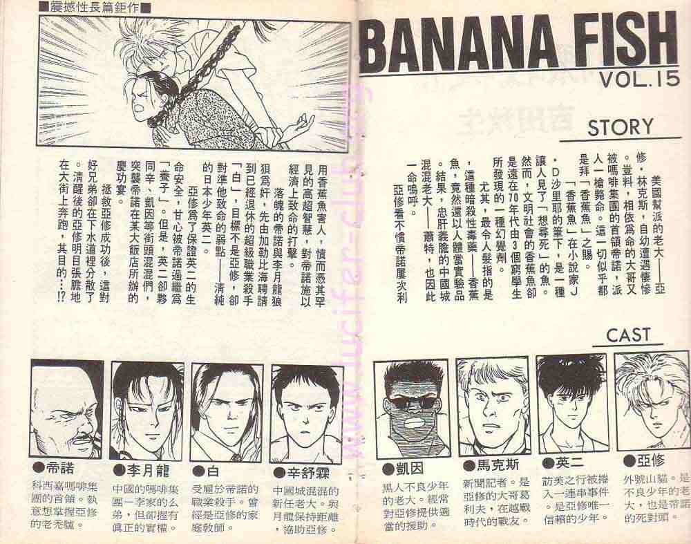 《战栗杀机》漫画 banana fish15卷