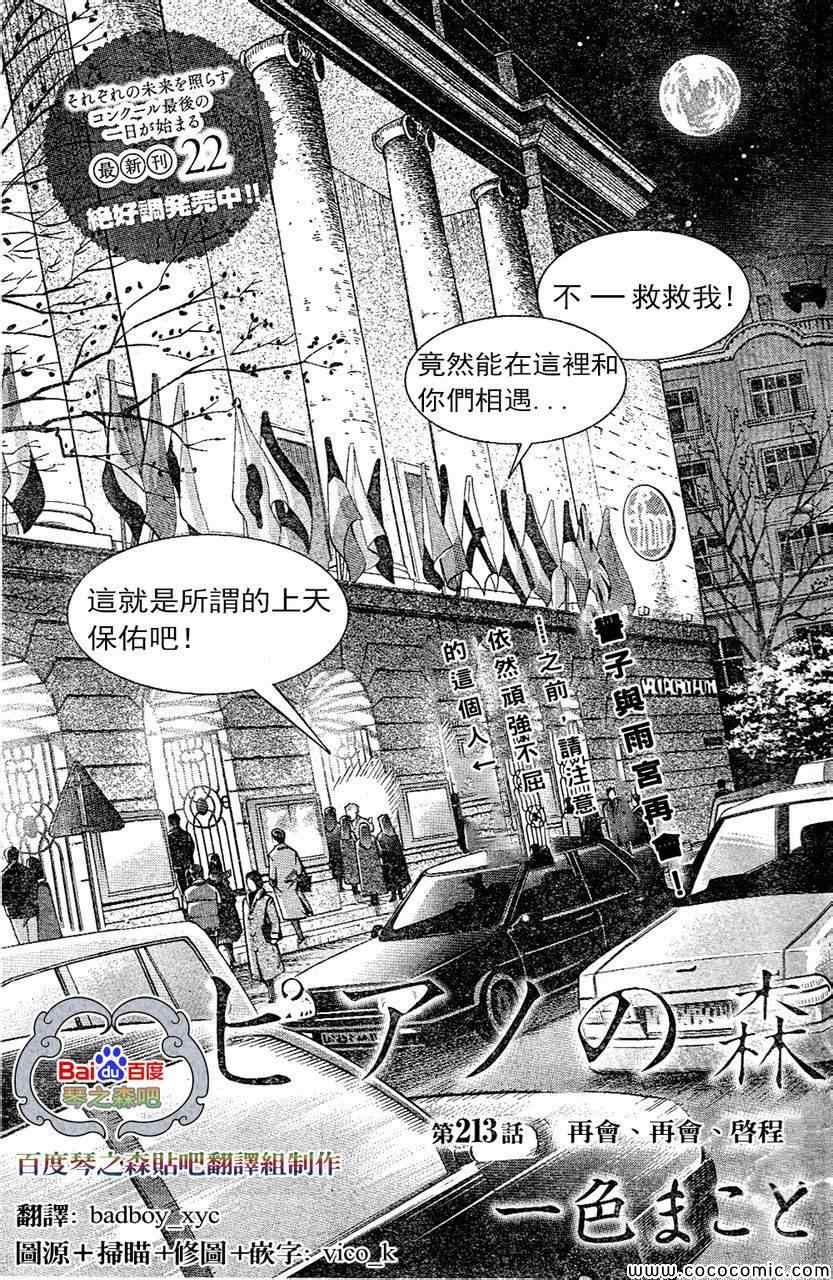 《森林中的钢琴师》漫画 213集