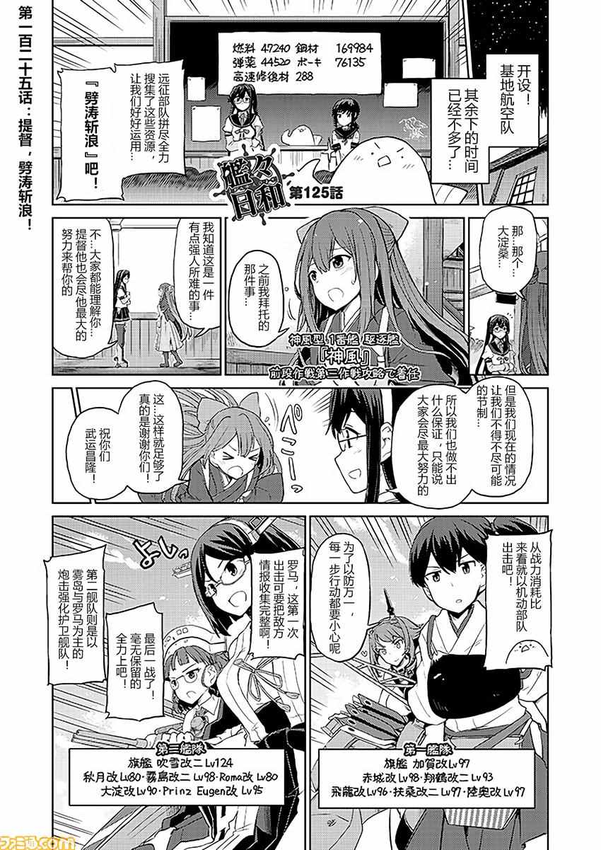 《舰舰日和》漫画 125话