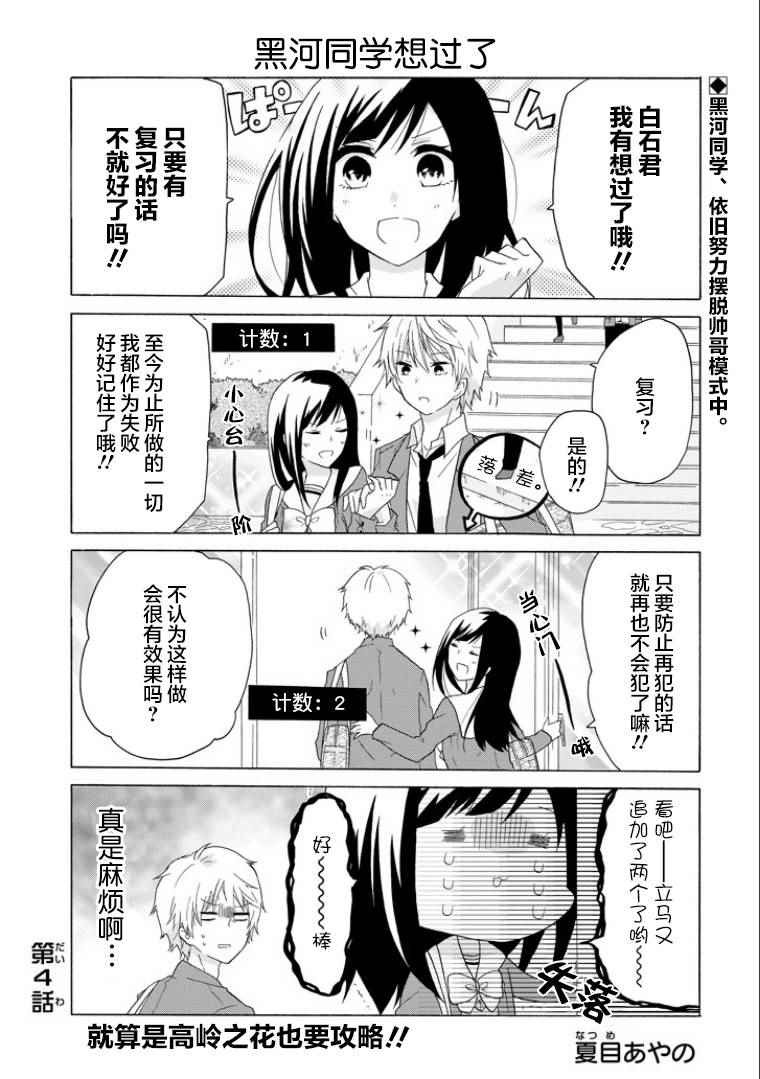 《就算是高岭之花也要攻略！》漫画 004话