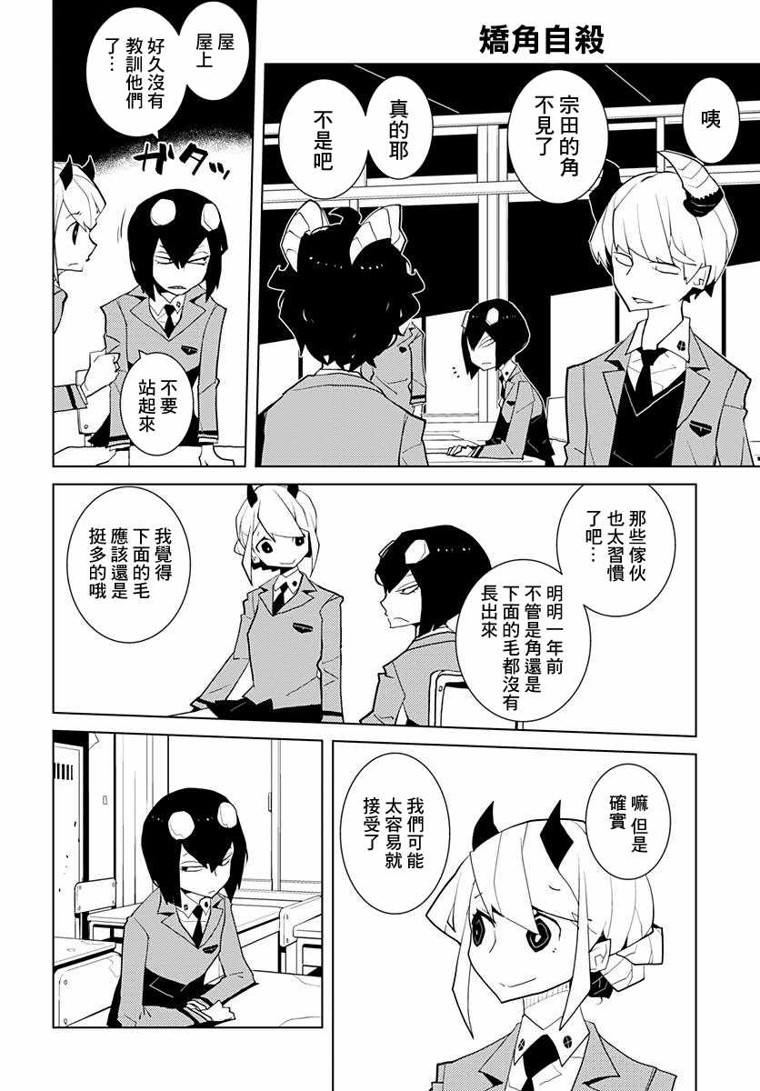 《矫角自杀》漫画 短篇