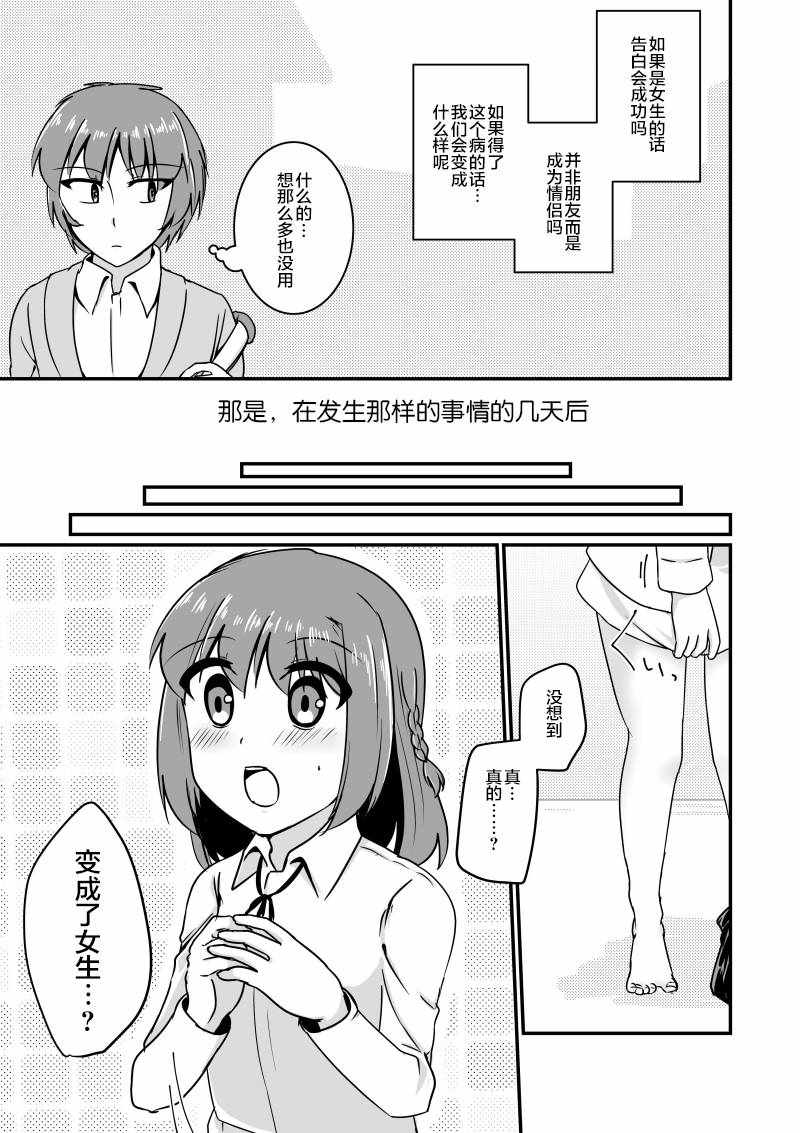 《爱上伪娘的我变成了女生！？》漫画 短篇